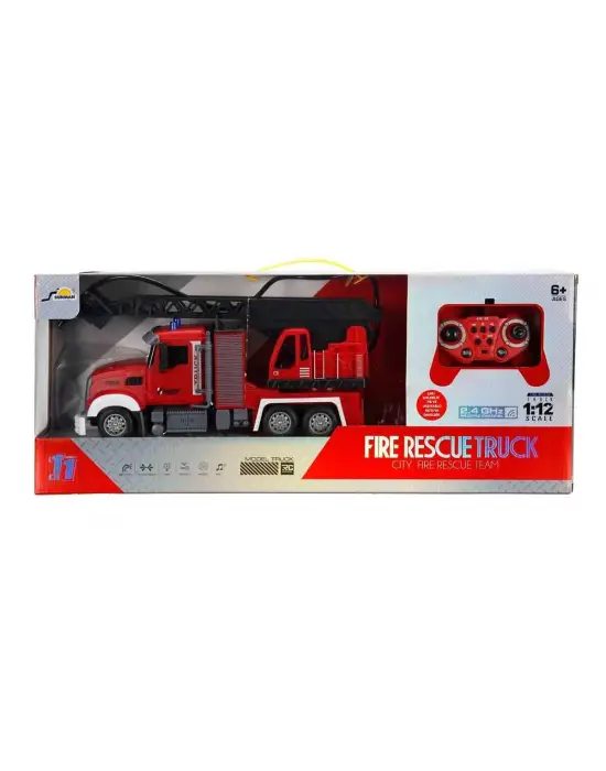 5092 SUN-RST-RC KAMYON 1 12 İTFAİYE FF SES IŞIK 3 7V USB 2 4 GHZ