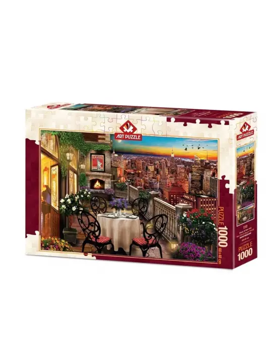 5184 Art Puzzle New Yorkta Akşam Yemeği 1000 Parça Puzzle