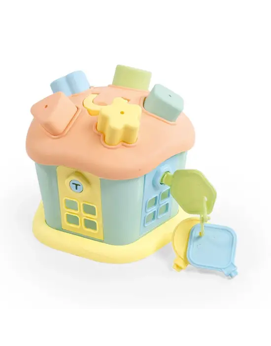 5196 Sevimli Bultak Ev Kilitli Kapı -Dolu Oyuncak