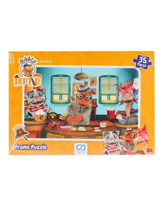 5208 Dedektif Reptır Frame Puzzle 35 Parça -CA Games