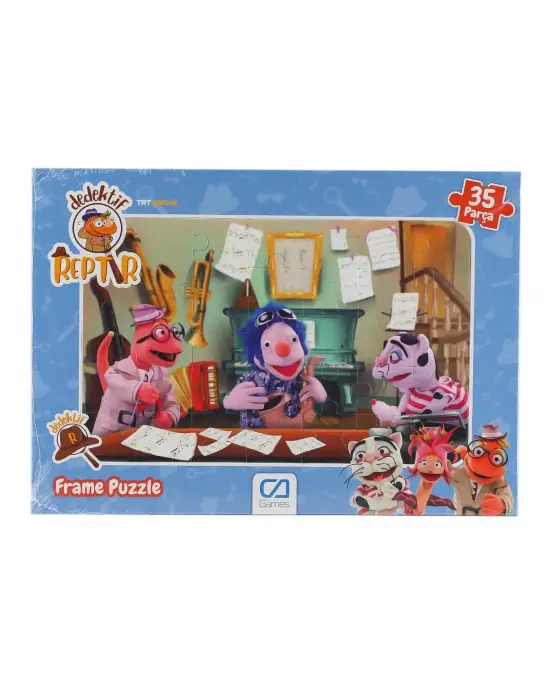 5208 Dedektif Reptır Frame Puzzle 35 Parça -CA Games