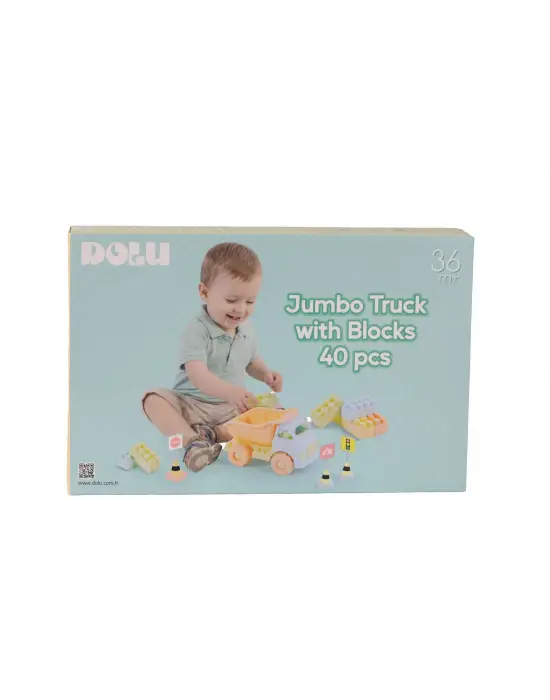 5219 OYUNCAK JUMBO KAMYON VE BLOKLAR 40 PARÇA