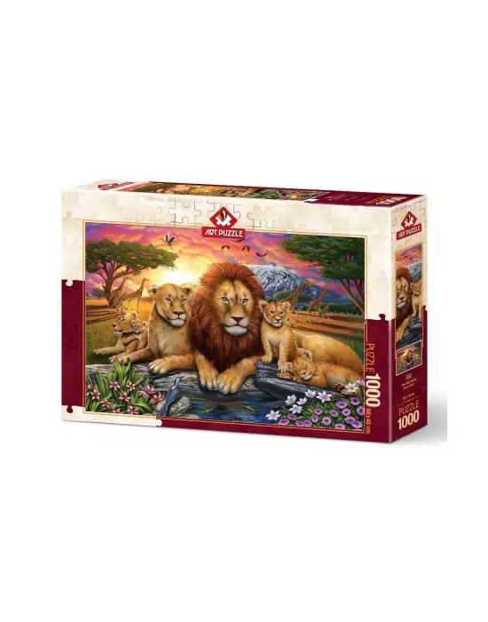 5221 Art Puzzle, Aslan Ailesi 1000 Parça Puzzle