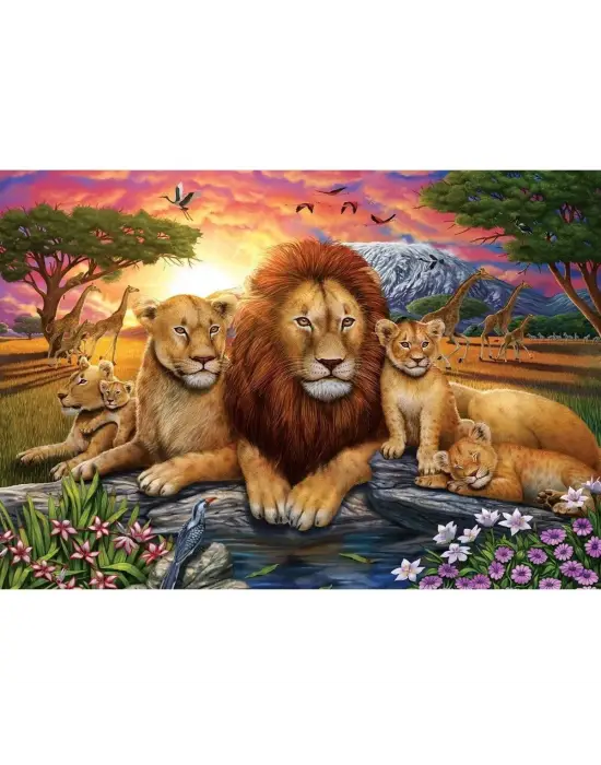 5221 Art Puzzle, Aslan Ailesi 1000 Parça Puzzle