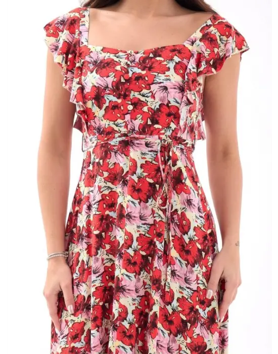 5370 ELBİSE-KIRMIZI