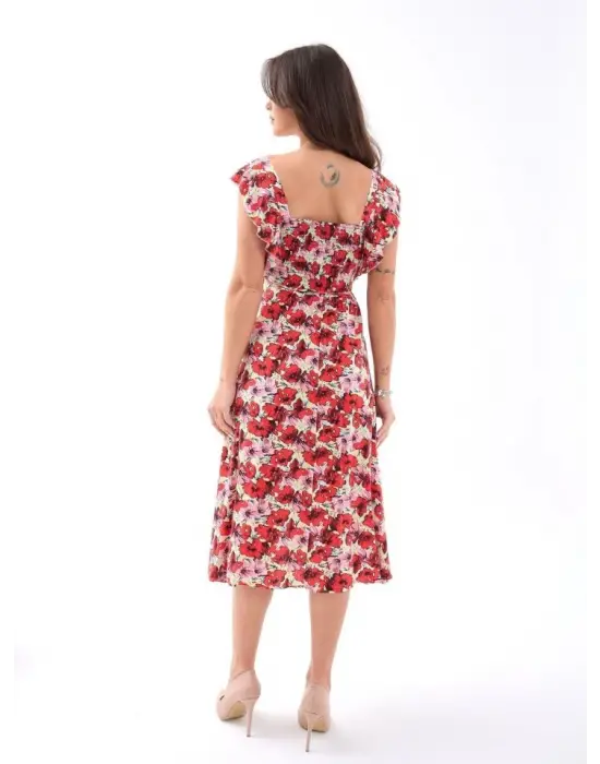 5370 ELBİSE-KIRMIZI