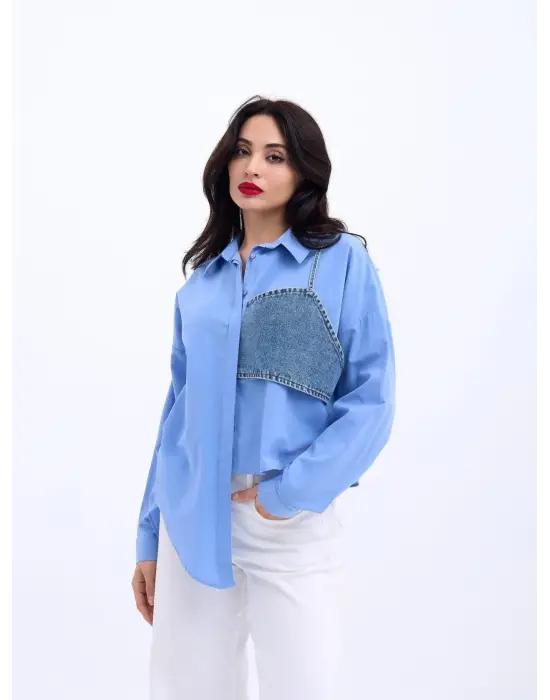 5419 GÖMLEK-KOYU MAVİ