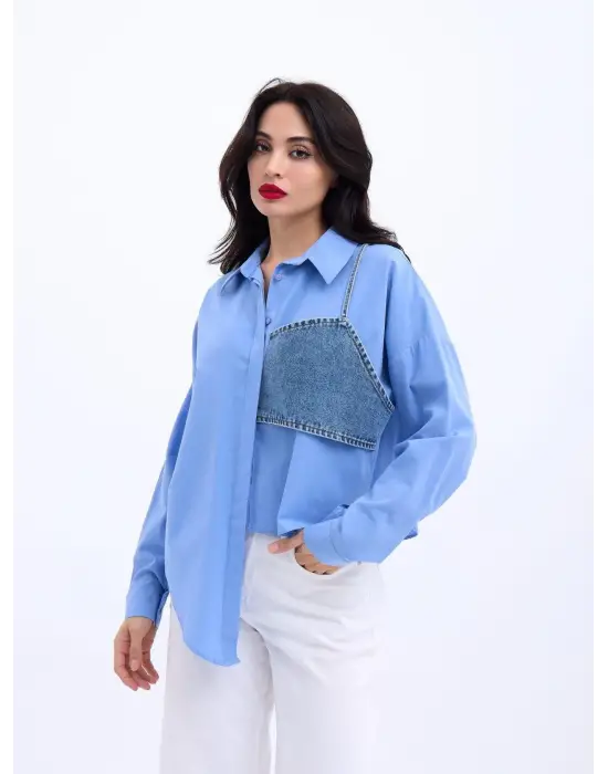 5419 GÖMLEK-KOYU MAVİ