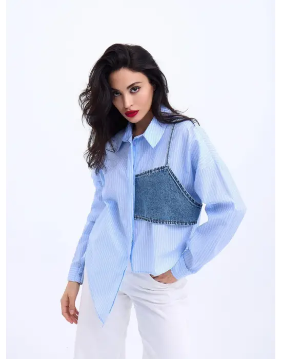 5419 GÖMLEK-SAN DİEGO ÇİZGİLİ