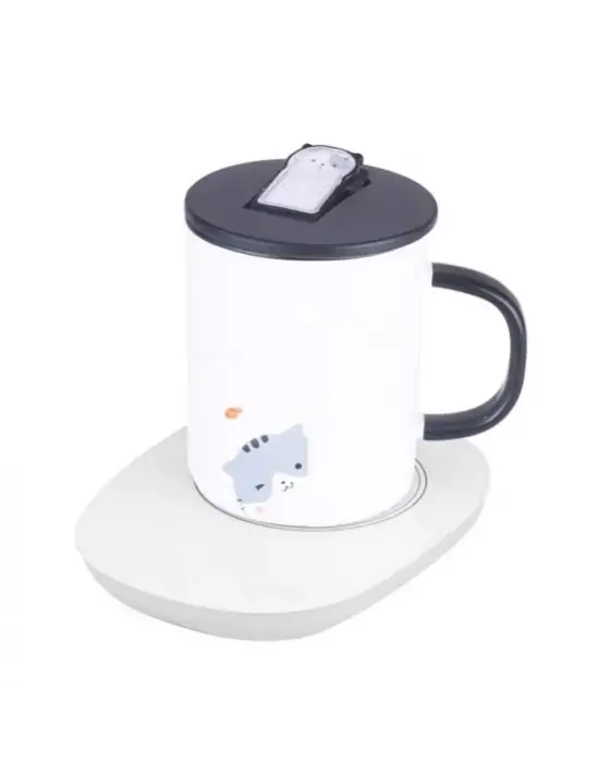 Omarı Sabit 55 Derece Sıcaklık Seramik Metal Kupa Isıtıcı