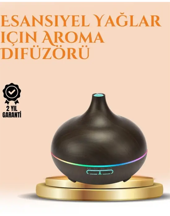 550 Ml Ultrasonik Yağ Difüzörü Ve Soğuk Buhar Nemlendirici