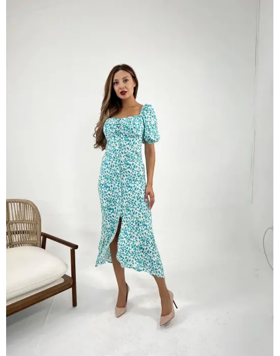 Omarı Siyah Dantel Detaylı Uzun Abiye Elbise