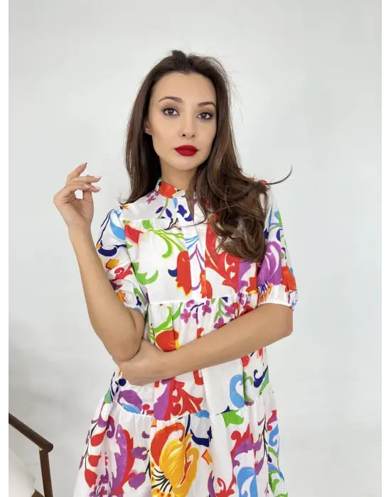 Omarı Vintage Tarzı Siyah Dantel Elbise