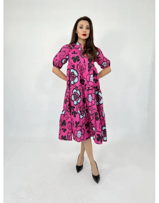 Omarı Parlak Kumaşlı Siyah Gece Elbisesi