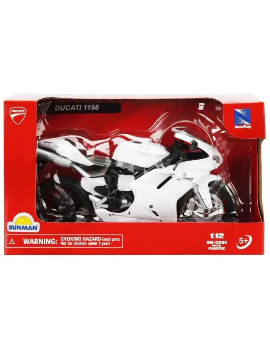 Omarı Kırmızı Ducati Model Motosiklet Oyuncakları