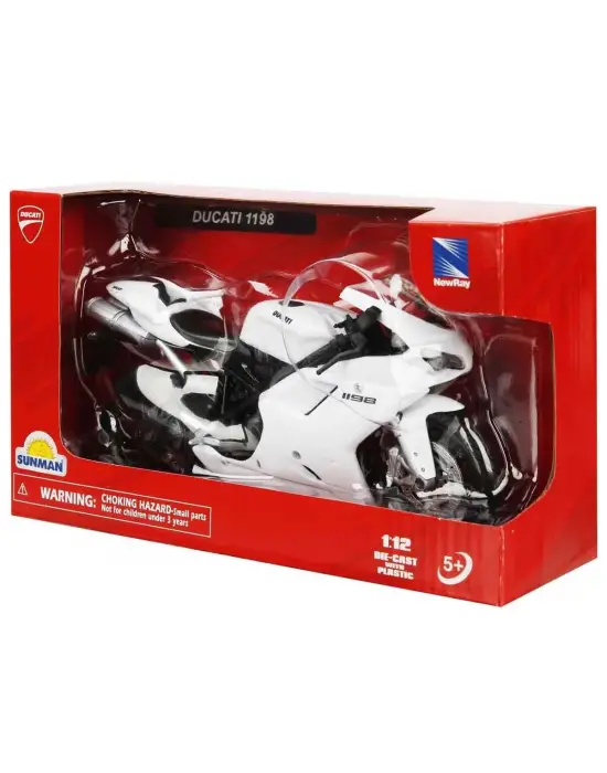 Omarı Kırmızı Ducati Model Motosiklet Oyuncakları