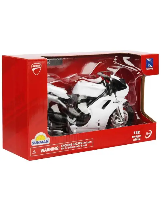 Omarı Kırmızı Ducati Model Motosiklet Oyuncakları