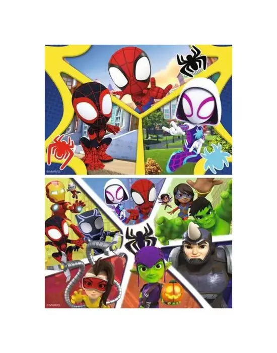 57290 Spidey and Amazing Friends 2x24 parça Ravensburger Puzzle