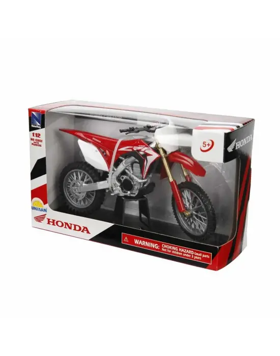 Omarı Kırmızı 1:12 Ölçekli Honda CFR450R Model Motosiklet
