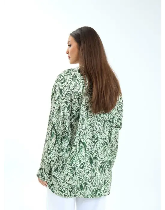 Omarı Siyah Slim Fit Erkek Gömlek