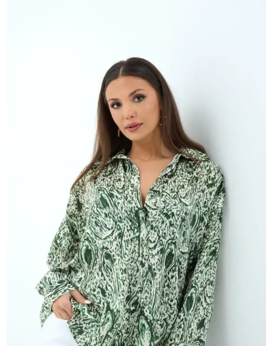 Omarı Siyah Slim Fit Erkek Gömlek