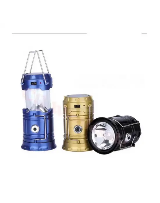 Omarı Güneş Enerjili Şarj Edilebilir Kamp Feneri