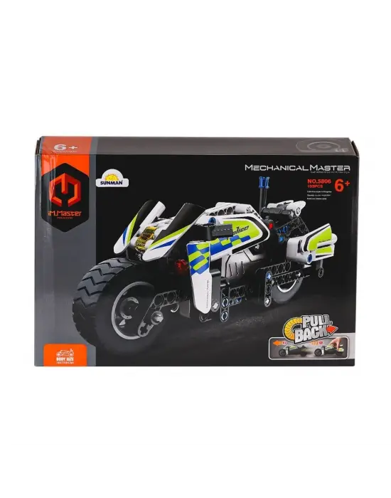 Omarı Güneş Işığında Koruyucu Polis Motosikleti Parçası