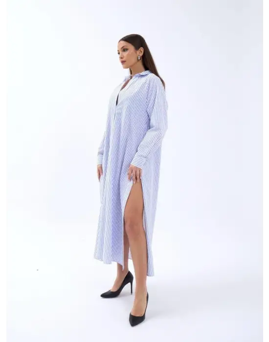 5857 ELBİSE-WASHİNGTON ÇİZGİLİ