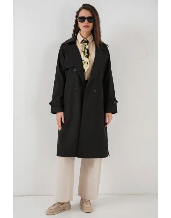 Şık Kruvaze Yaka Trençkot