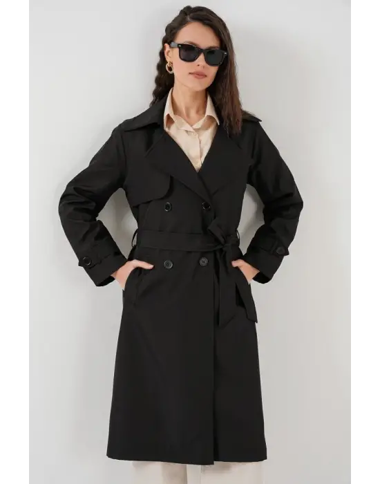 Şık Kruvaze Yaka Trençkot