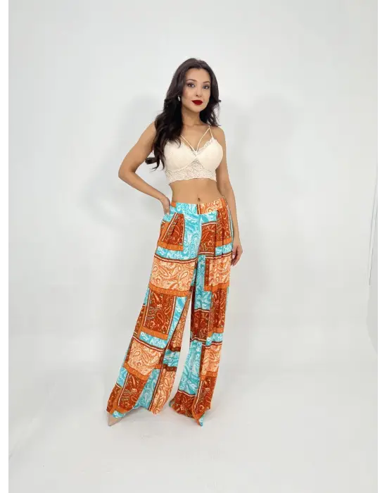 Omarı Yüksek Bel Kadın Pantolonu - Siyah