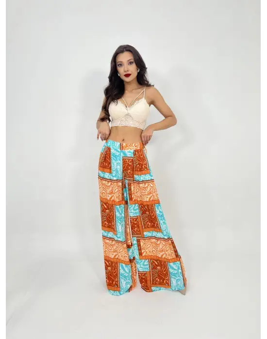 Omarı Yüksek Bel Kadın Pantolonu - Siyah