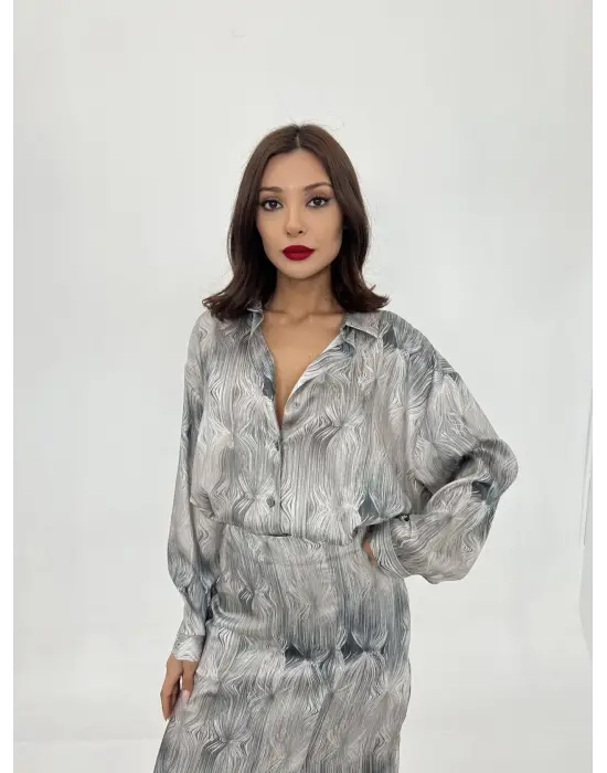 Omarı Şık ve Modern Etekli Takım - Bahar Koleksiyonu