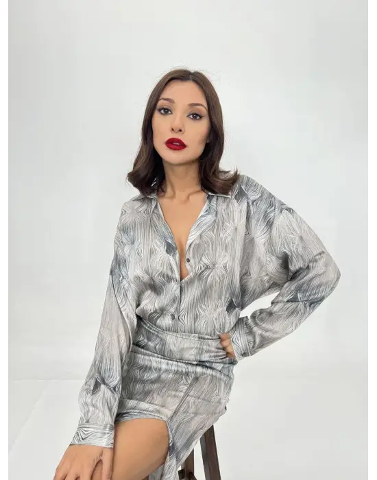 Omarı Şık ve Modern Etekli Takım - Bahar Koleksiyonu