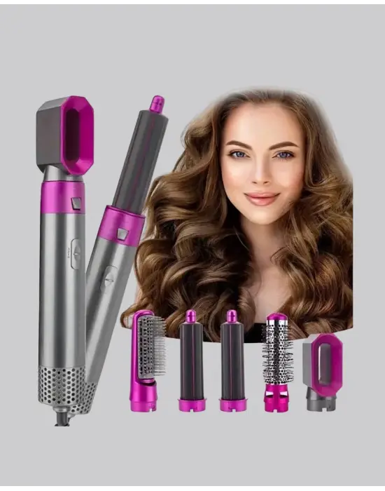 5’i 1 Arada Saç Şekillendirme Seti Negatif İyon Teknolojili Ve Hızlı Kurutmalı