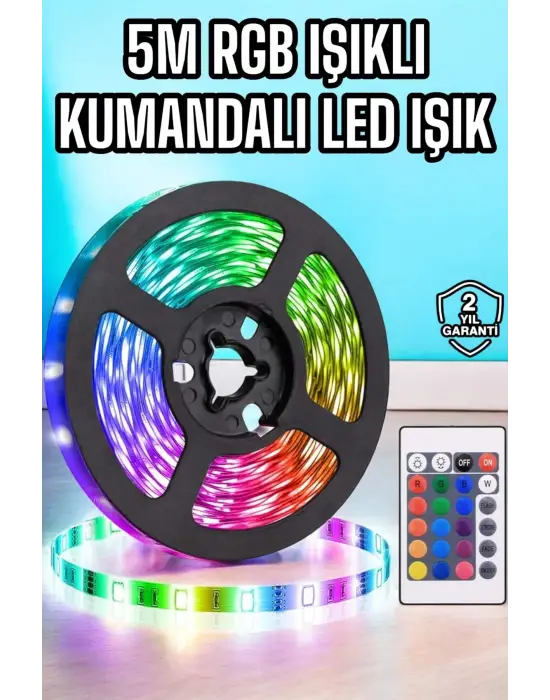 5m Rgb Işıklı Her Ortama Uygun Led Işık