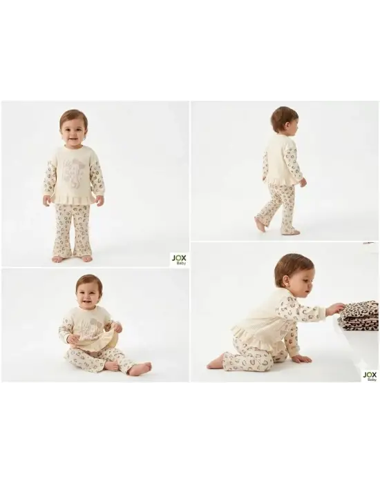 6/24 Ay İspanyol Paça Penye Bebek Takımı