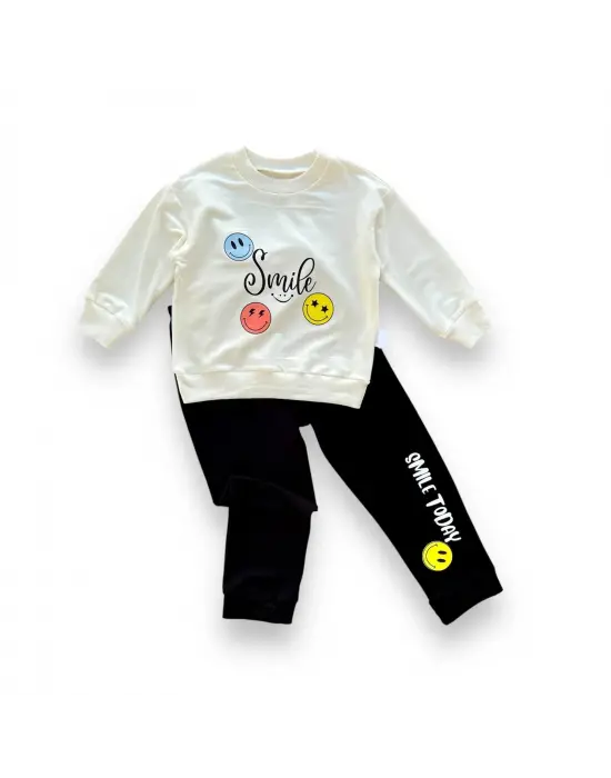 Trend Bebek Takımı Emoje Baskılı