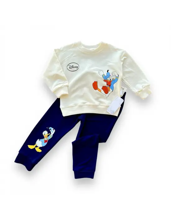 Çarpıcı Ördek Baskılı Bebek Takımı