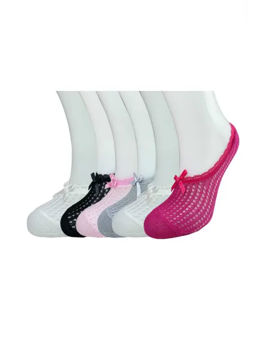 Omarı Zarif Fiyonklu Kadın Babet Çorap Seti