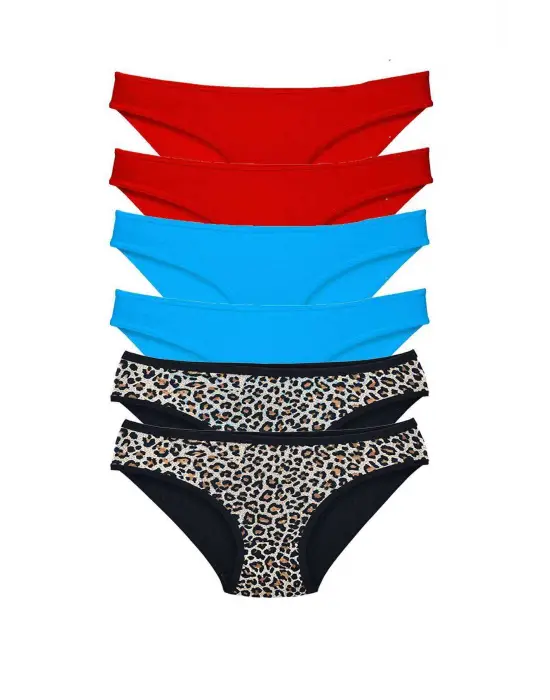 Trend Kadın Likralı Slip Külot Seti