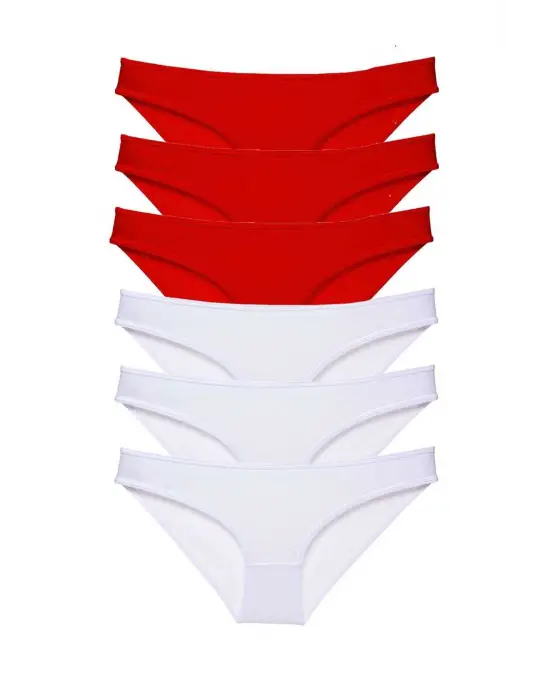 Çarpıcı Likralı Kadın Slip Külot Seti