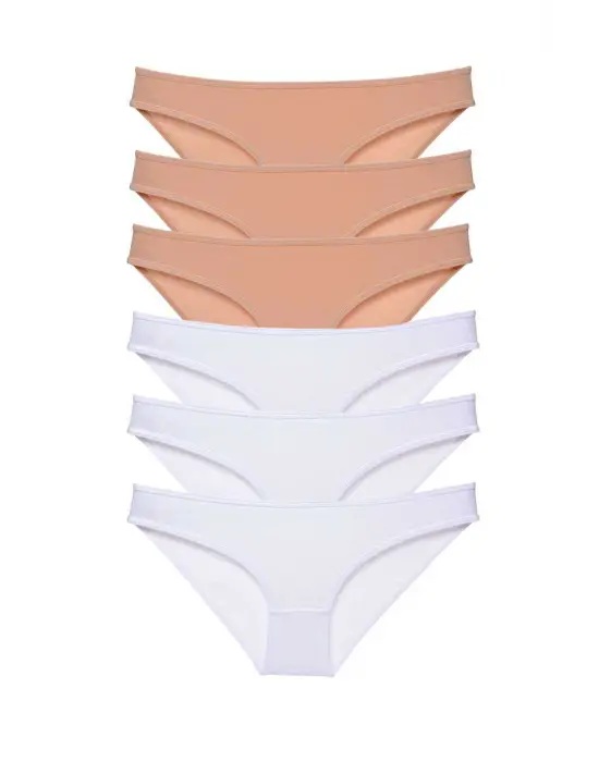 Çarpıcı Likralı Kadın Slip Külot Seti