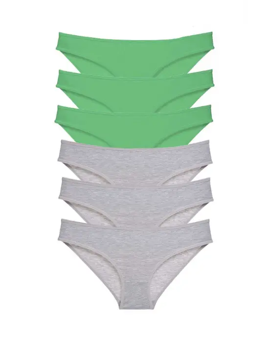 Çekici Likralı Kadın Slip Külot Seti