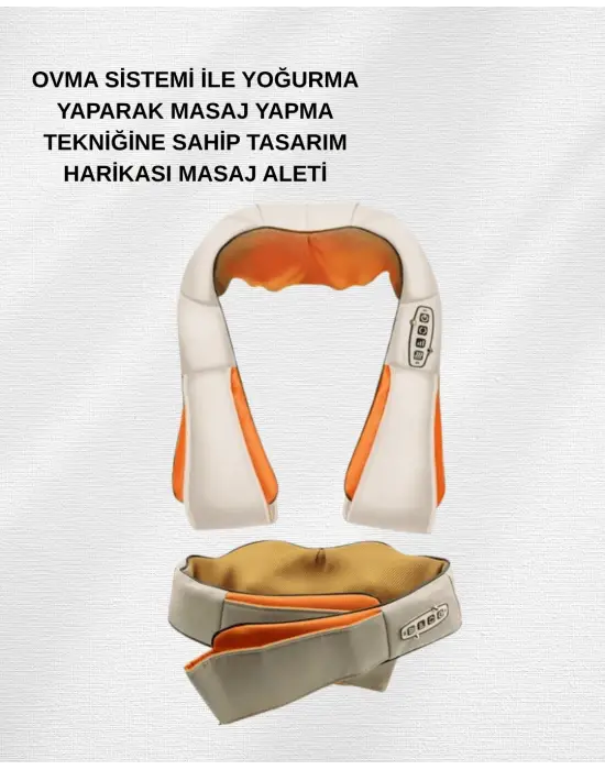6 Başlıklı Isıtmalı Masaj Cihazı – Tüm Vücut İçin Derin Kas Masajı