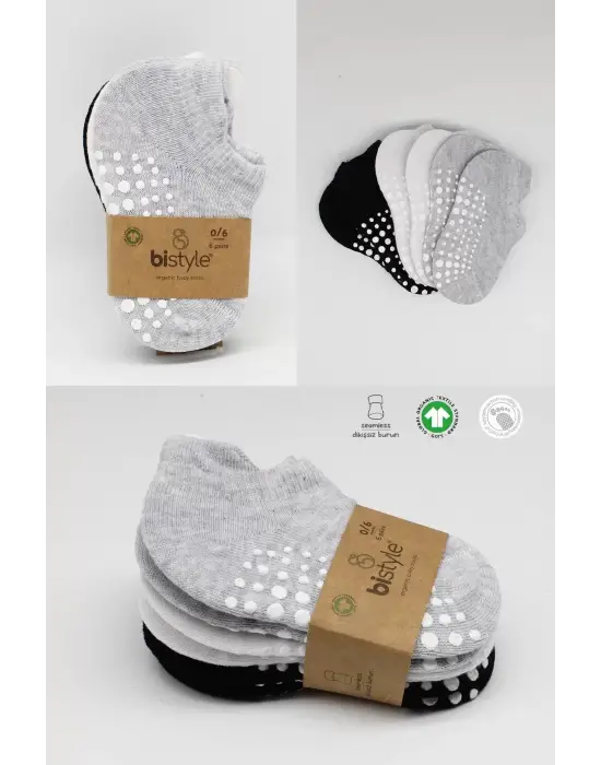 Omarı Rahat Ve Şık 6lı Kaymaz Penye Çorap Seti