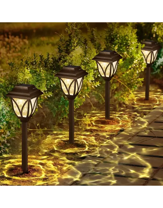 6lı Solar Bahçe Aydınlatması Beyaz Işık Mz-304