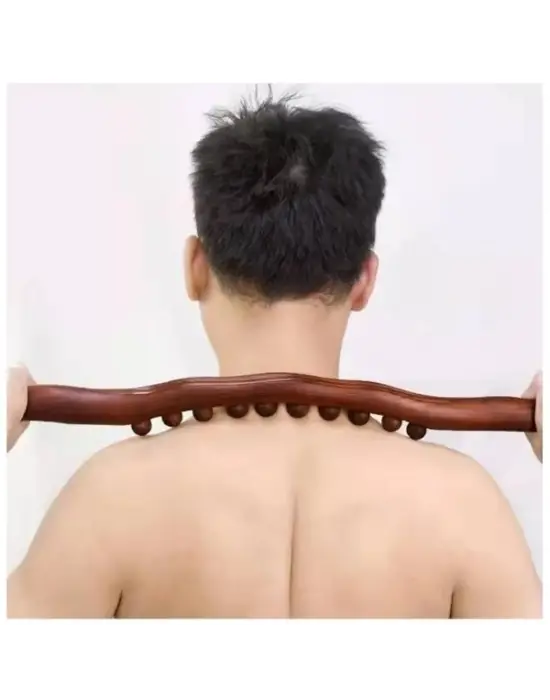 60 Cm Doğal Ahşap Masaj Sopası