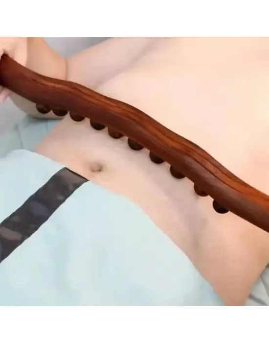 60 Cm Doğal Ahşap Masaj Sopası