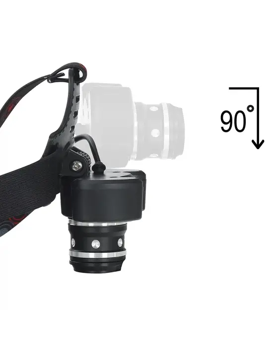 6000 Lümen 3 Başlık Şarjlı Kafa Lambası  Wt-630